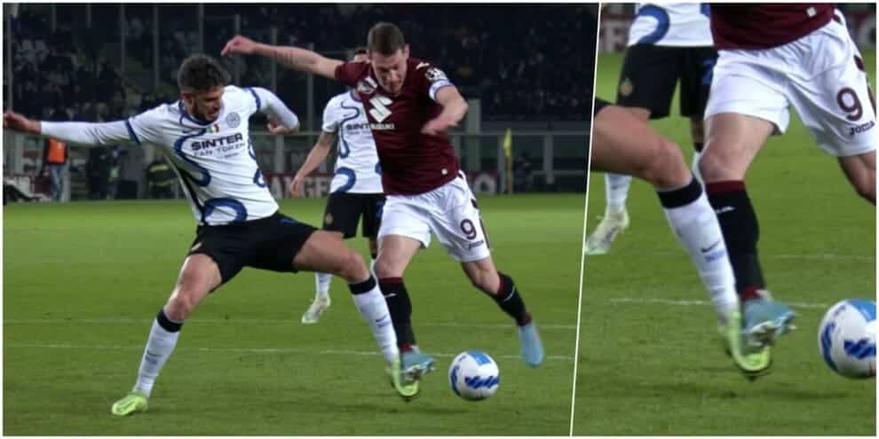 Errore vergognoso a favore dell'Inter contro il Torino, AIA ferma per un mese arbitri Guida e Massa