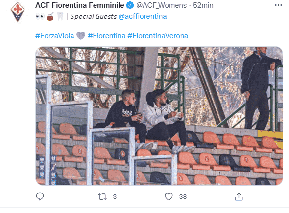 Torreira e Nico Gonzalez sempre più innamorati di Firenze, sono a vedere la squadra femminile