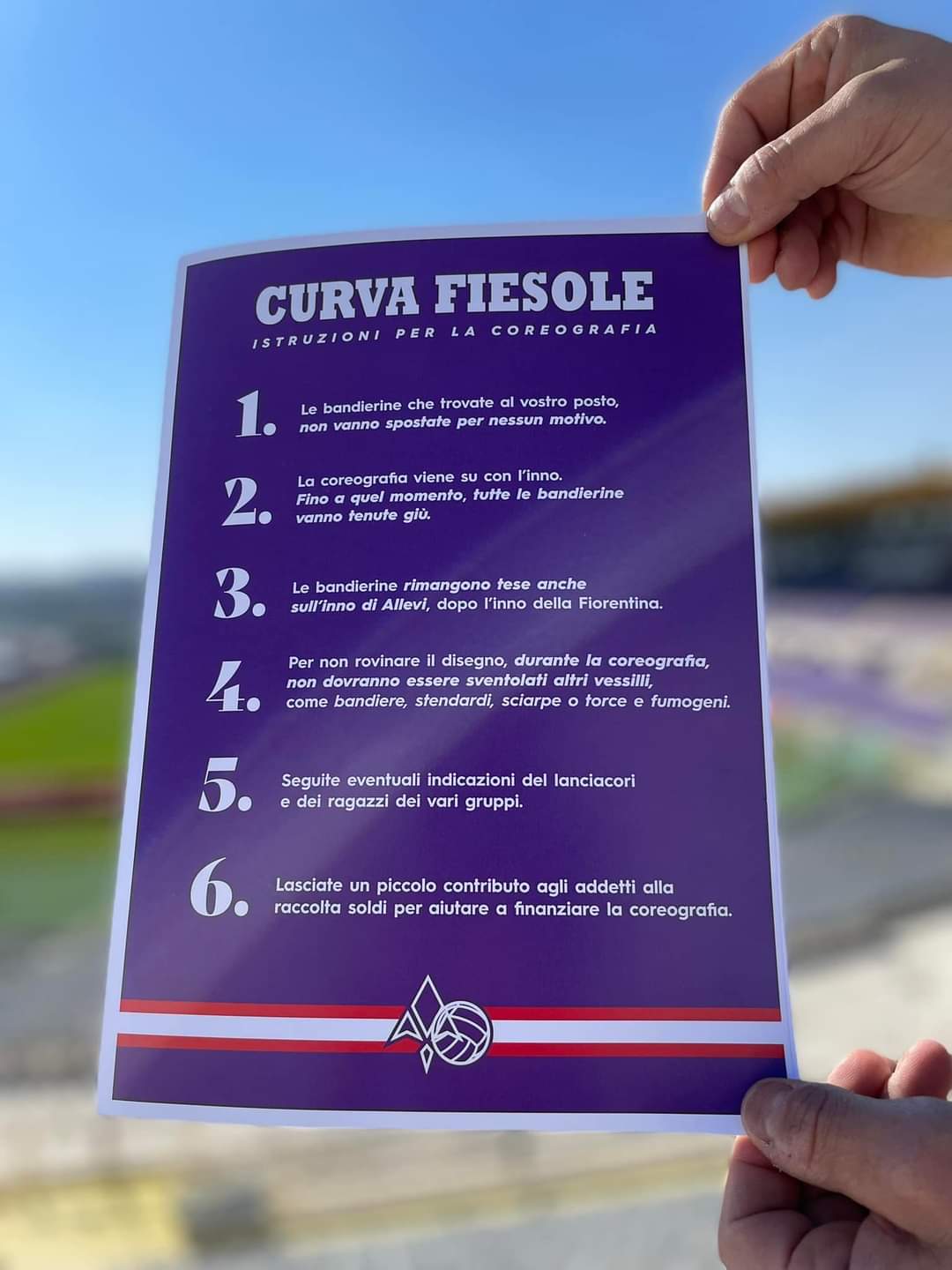 La coreografia della Curva Fiesole contro la Juventus: "Durante l'inno. Non spostare bandierine"