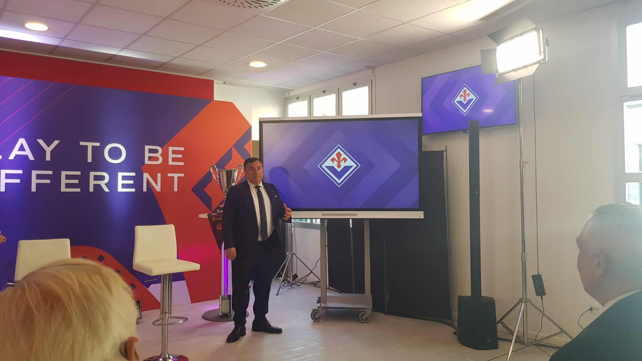 PRESENTATO IL NUOVO LOGO DELLA FIORENTINA, BARONE: "IDENTITA' UNICA NEL MONDO"