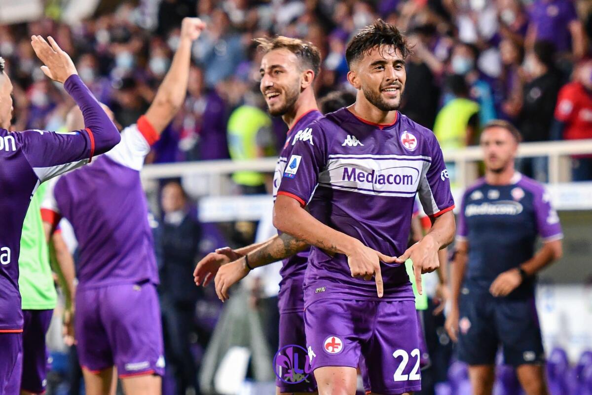 Nico Gonzalez a Napoli per rompere il digiuno in trasferta. Il gol fuori casa manca da oltre un anno - Firenze, stadio A.Franchi, 28.08.2021, Fiorentina-Torino, foto Lisa Guglielmi. Copyright Labaroviola.com