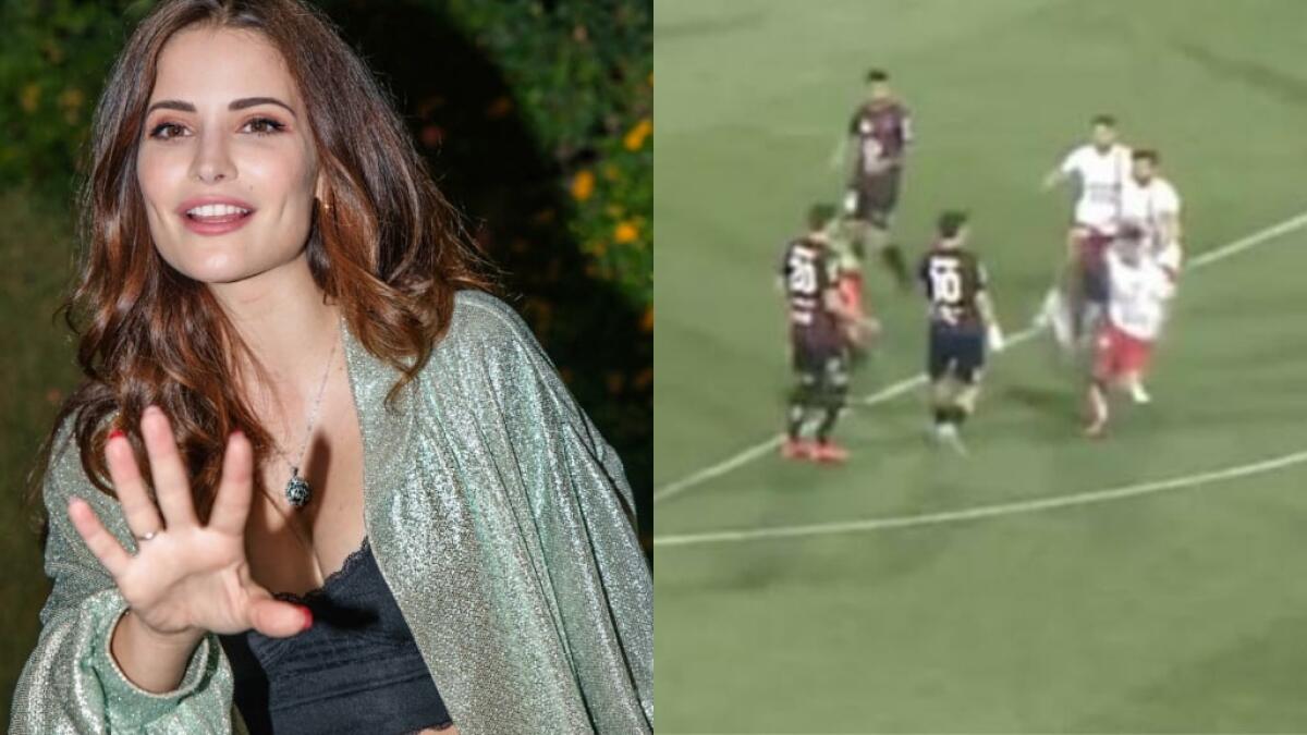 Schiaffo a Iemmello da un tifoso del Foggia in campo. La fidanzata: "Mia figlia guardava in televisione" - 