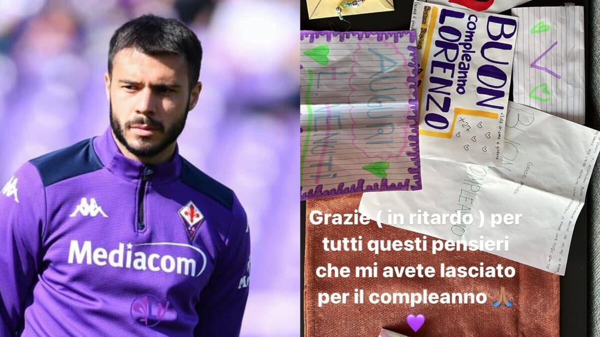 Venuti ai piccoli tifosi della Fiorentina: "Grazie per questi pensieri per il mio compleanno" - 
