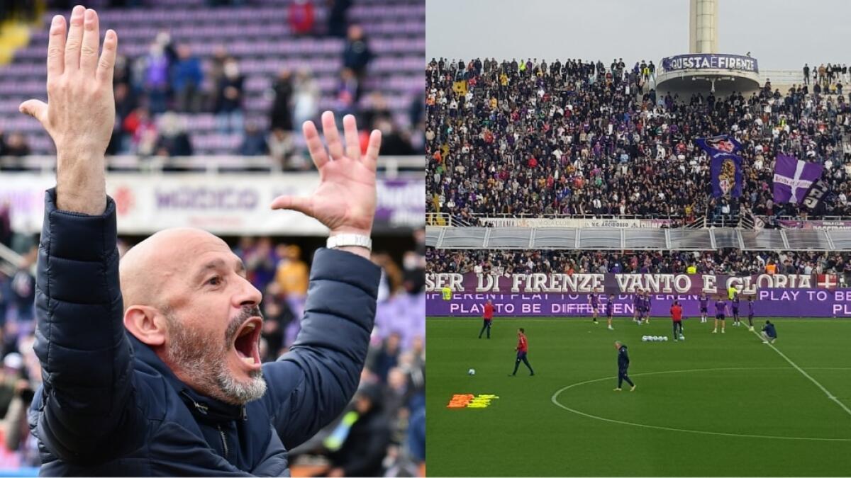 I tifosi della Fiorentina cantano: "Portaci, portaci, portaci in Europa, oh Vincenzo portaci in Europa" - 