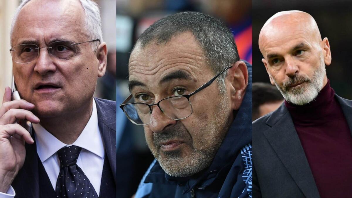 Lotito furioso: "Dovevi far lanciare la palla" Sarri: "Se non ti sta bene il mio calcio riprenditi Pioli" - 