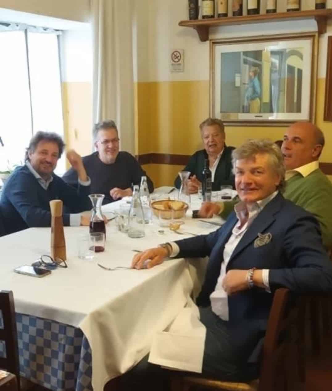 Rimpatriata fiorentina per Antognoni a pranzo con Vittorio Cecchi Gori e Leonardo Pieraccioni