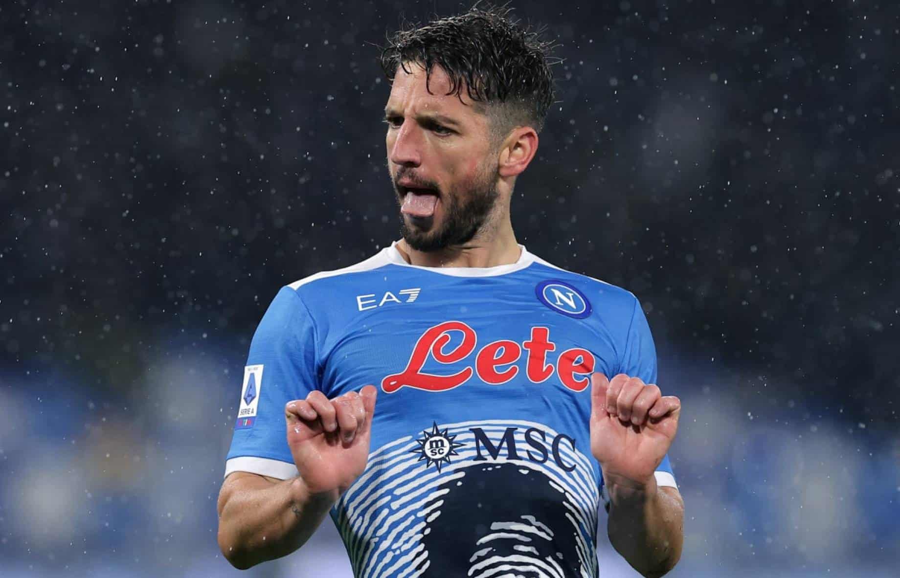 Al 58' Napoli-Fiorentina 1-1. In gol Mertens entrato poco prima