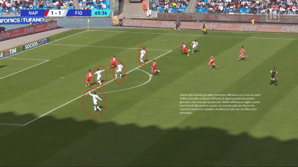 La Fiorentina di Italiano "imbriglia" il Napoli con la costruzione corta. Lozano? Non basta