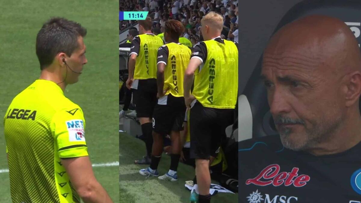 Sospesa per 10 minuti Spezia-Napoli, ci sono stati scontri tra tifosi sugli spalti e invasione di campo - 