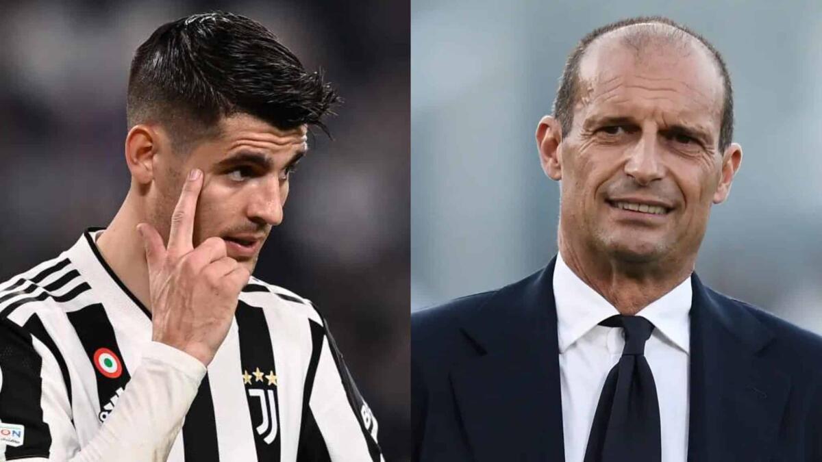 Morata gioca alla play e punge Allegri: "Statistica fantastica: zero tiri in porta. Allegri fiero di noi" - 