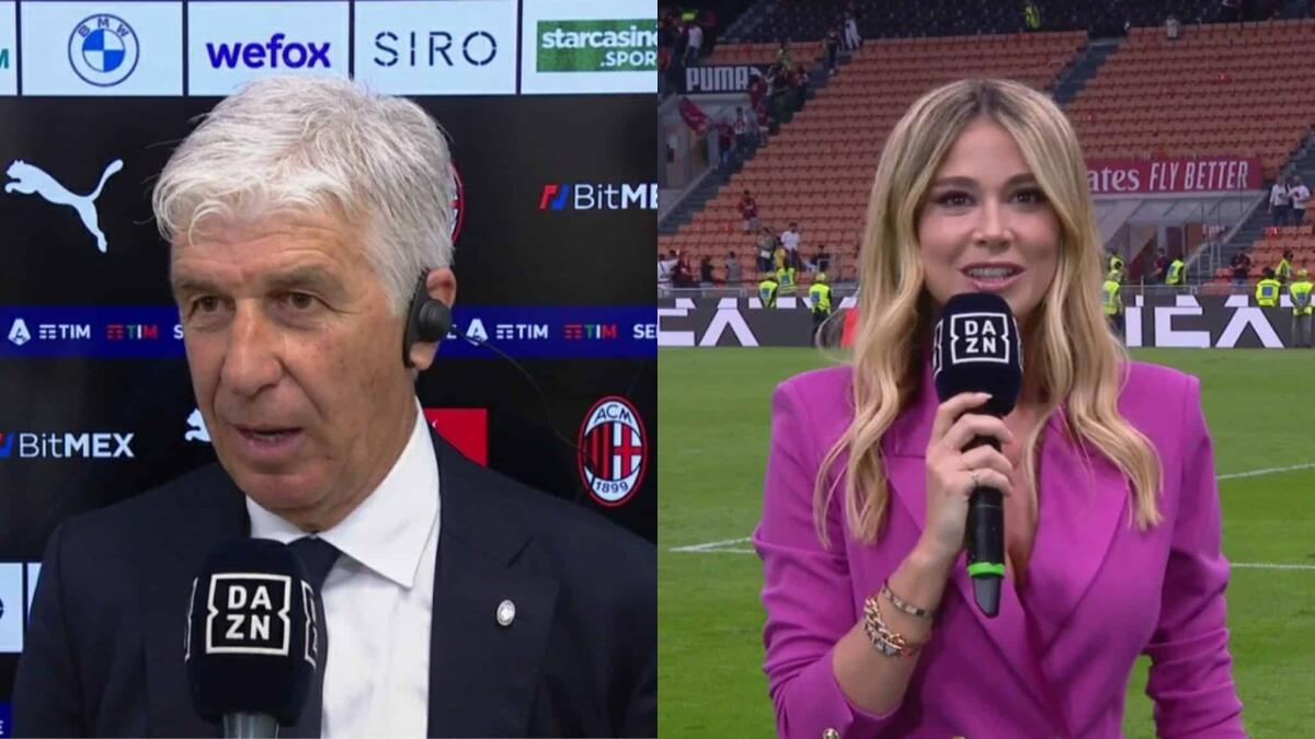 Gasperini mastica amaro: "Non so cosa farà la Fiorentina". Poi scappa alla domanda di Diletta Leotta - 