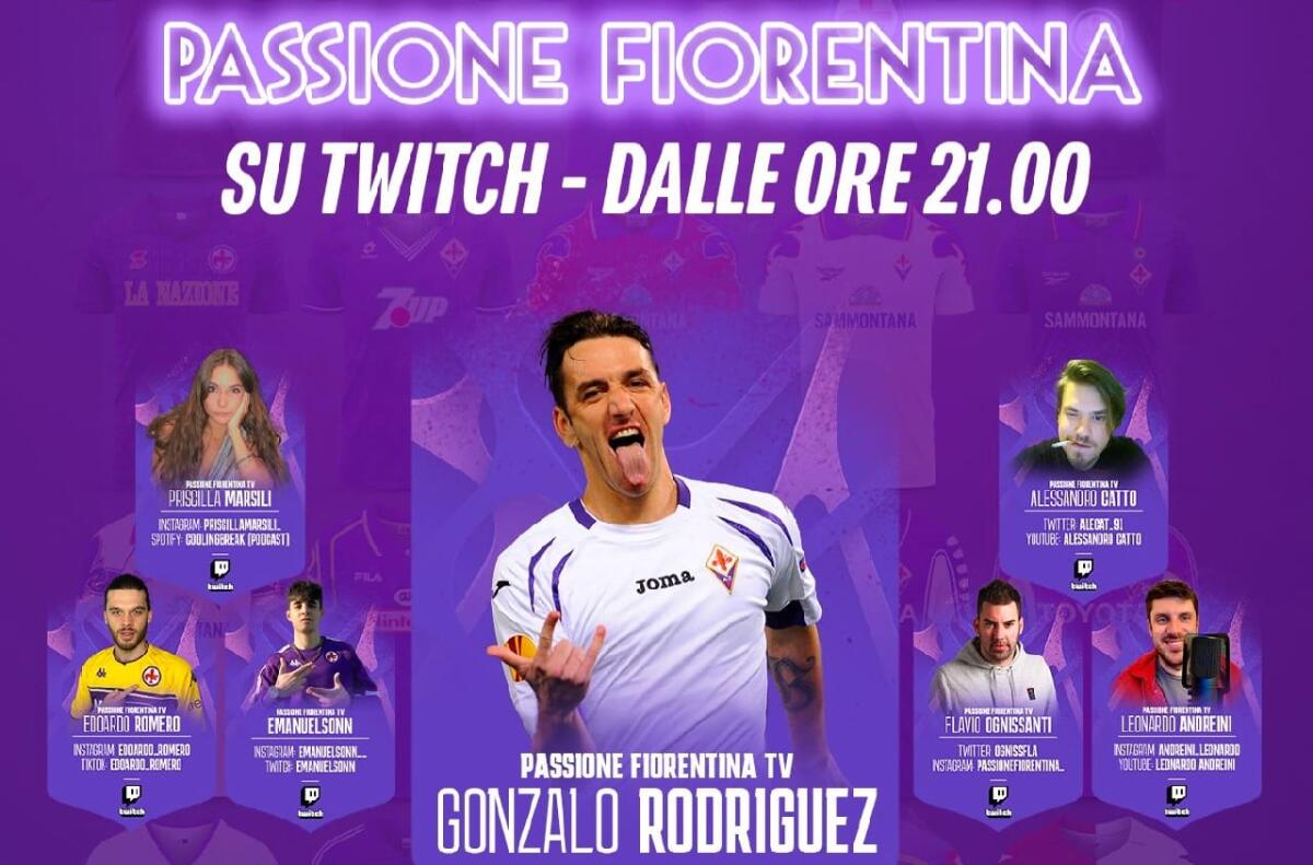 Gonzalez Rodriguez ospite di Passione Fiorentina su Twitch domani in diretta dalle 21 - 