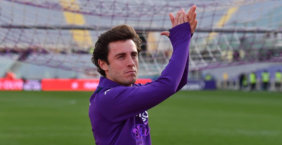 Odriozola si allena in gruppo, si candida per una maglia da titolare contro la Roma, sorride Italiano - Firenze, stadio A.Franchi, 16.04.2021, Fiorentina-Venezia, foto Lisa Guglielmi. Copyright Labaroviola.com