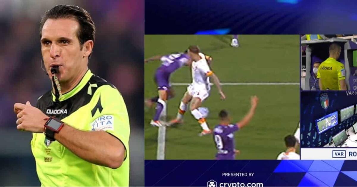 Rocchi dà ragione alla Roma: il VAR Banti punito per il rigore dato alla Fiorentina, stagione finita - 