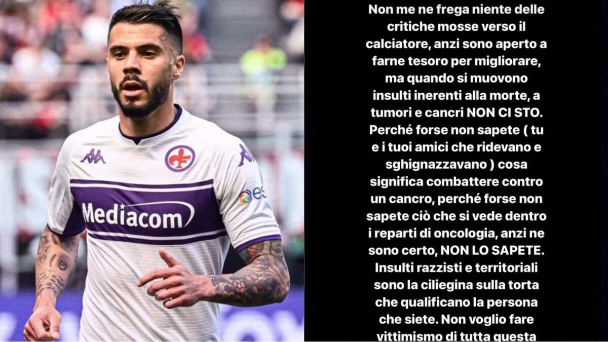Venuti arrabbiato: "Criticate il calciatore ma insulti inerenti alla morte, a tumori e cancri, non ci sto" - 