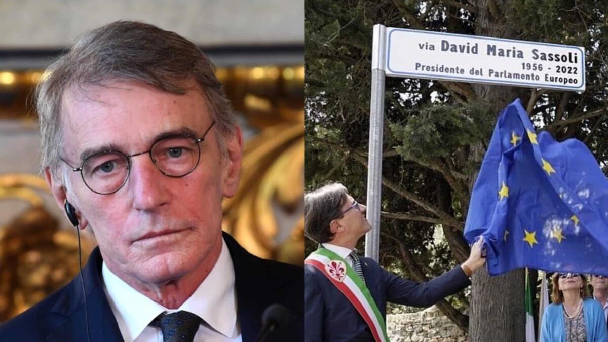 Il Comune di Firenze ha intitolato una strada a Sassoli, era un grande tifoso della Fiorentina - 