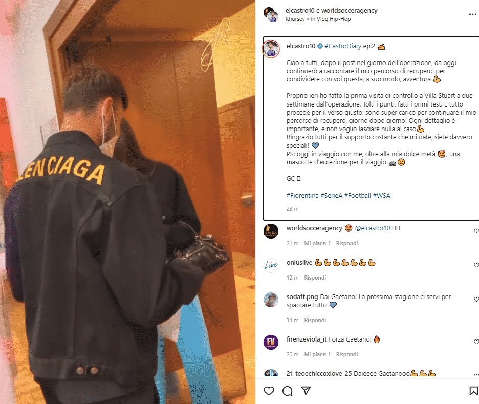 Castrovilli: "Tutto procede per il verso giusto. Sono molto carico, non voglio lasciare niente al caso"