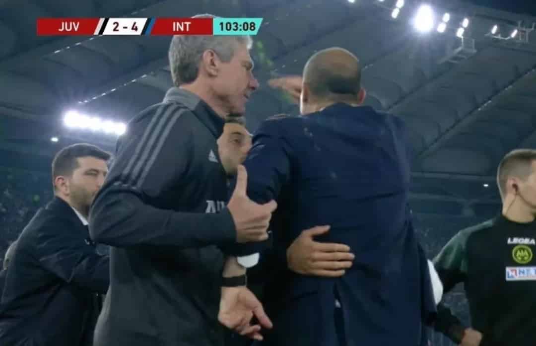 Questa volta catenaccio e fortuna non bastano, Juventus prende 4 gol dall'Inter. Furia Allegri