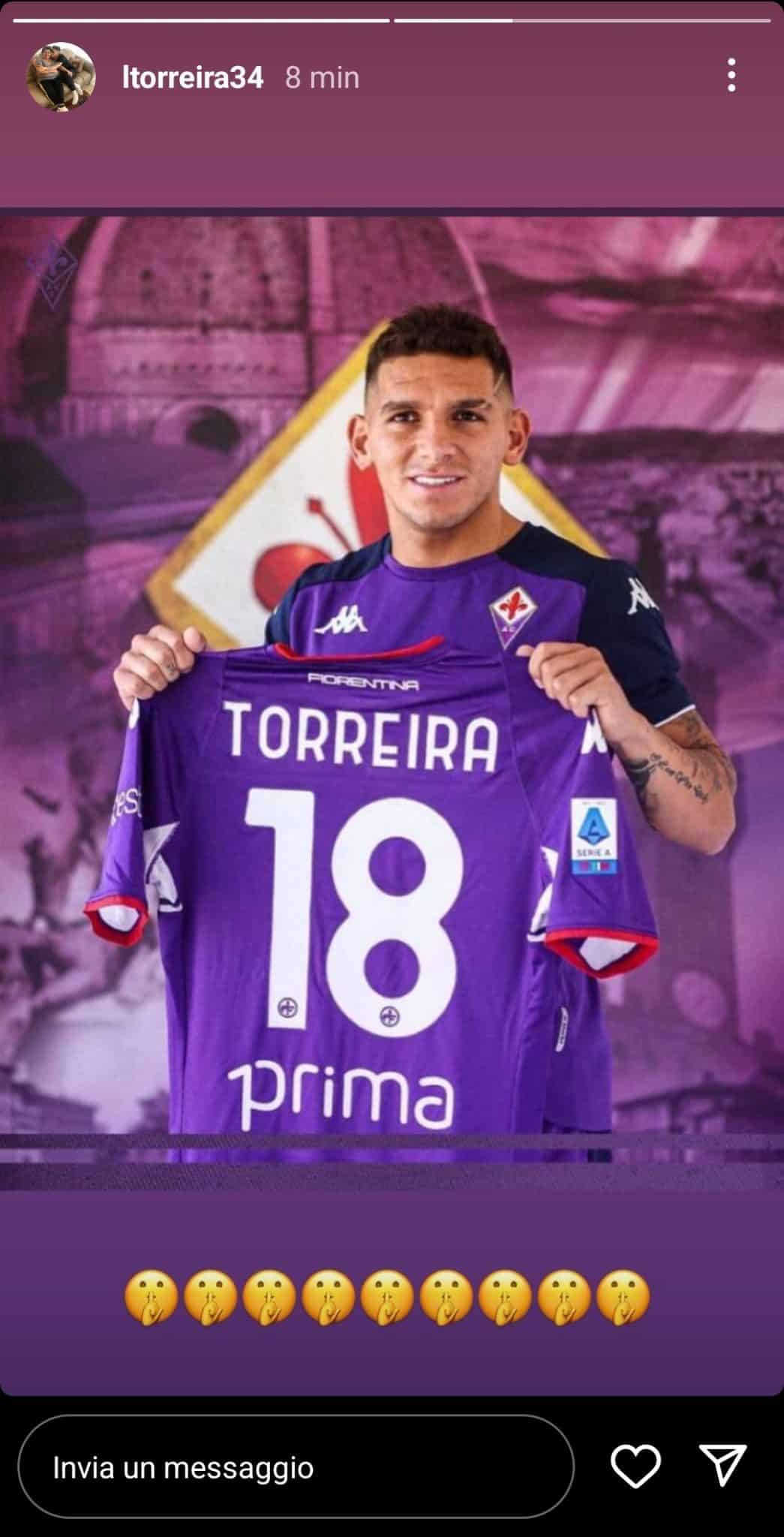 Di Marzio annuncia addio Torreira ma lui non ci sta e pubblica foto con maglia Fiorentina: "Tutti zitti"
