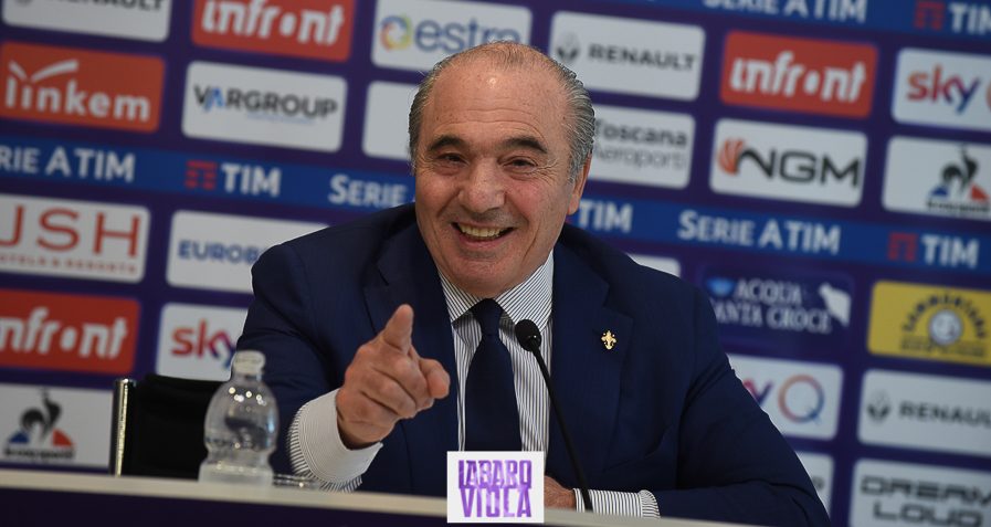 Firenze, stadio Franchi, 06/06/2019, presentazione Rocco B. Commisso, foto Fiorenzo Sernacchioli. Copyright Labaroviola.com