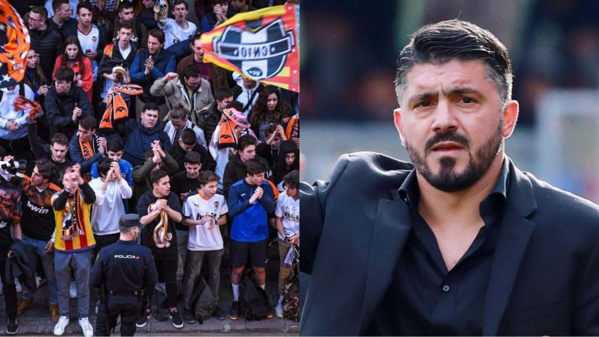 L'accanimento su Gattuso da parte del movimento Valencianista non è più calcio, si pensi al campo - 