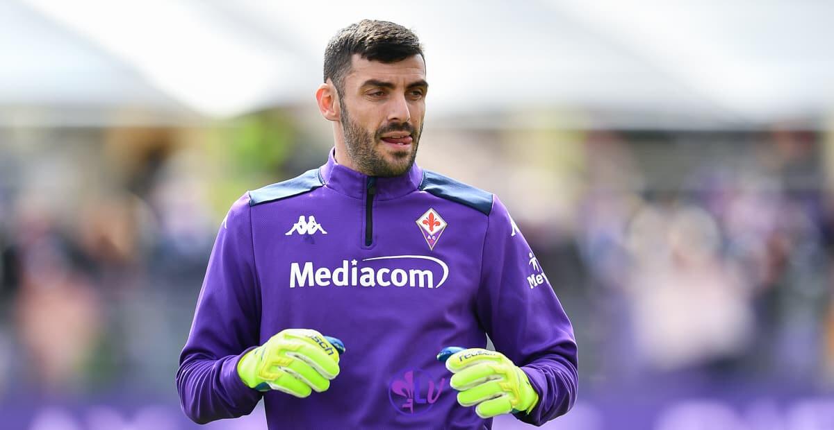 Terracciano: "Mi dispiace, quest'anno sono l'unico portiere che non sa cantare" - Firenze, stadio A.Franchi, 03.04.2021, Fiorentina-Empoli, foto Lisa Guglielmi. Copyright Labaroviola.com