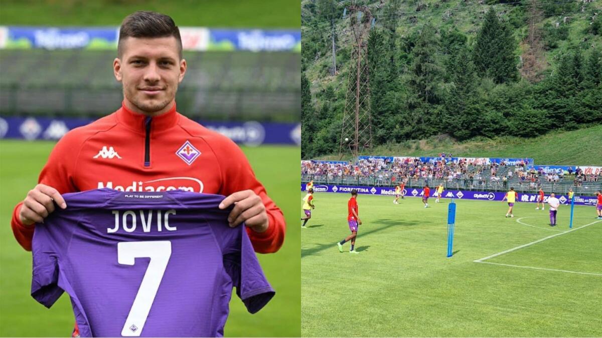 Da Moena, Jovic segna di tacco e con il cucchiaio, Italiano dà regola a Sottil: "Tu a due tocchi" - 