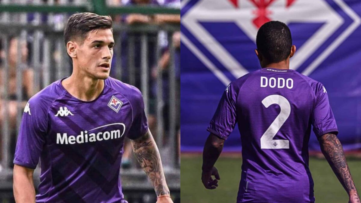 M. Quarta dà il benvenuto a Dodò e gli lascia la maglia numero 2. L'argentino prenderà la 28 - 