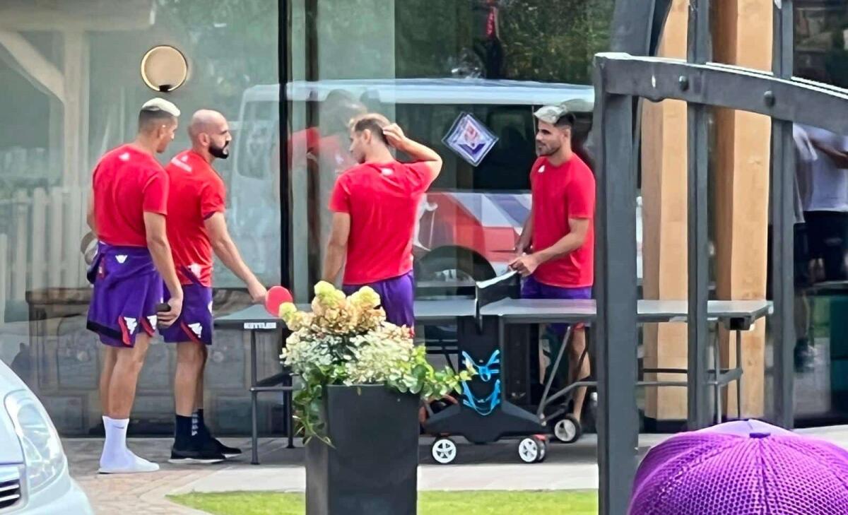 Nell'attesa dell'amichevole contro la Triestina, è tempo di ping pong in casa Fiorentina - 