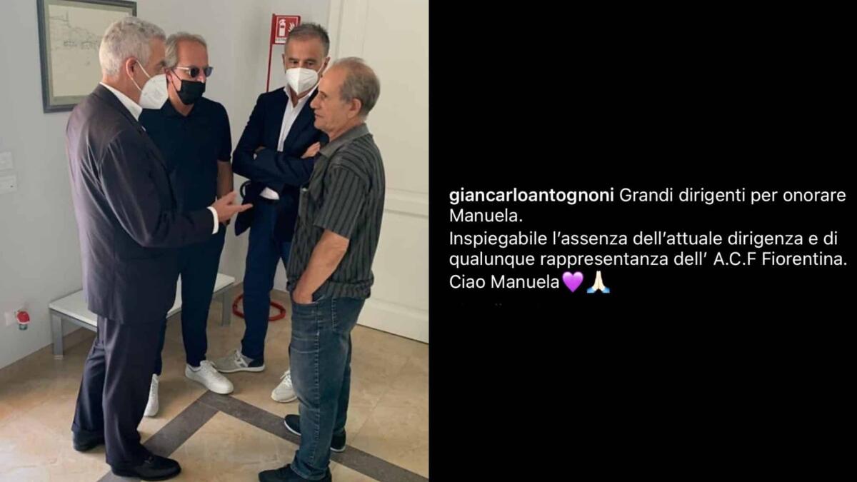 Antognoni attacca la Fiorentina: "Inspiegabile la loro assenza alla commemorazione di Manuela" - 