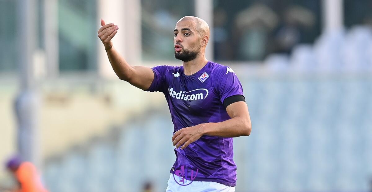 Nazione elogia Amrabat: "Un maratoneta di successo, non sbaglia mai, partita chic" - Firenze, stadio A.Franchi, 14.08.2022, Fiorentina-Cremonese, foto Lisa Guglielmi. Copyright Labaroviola.com