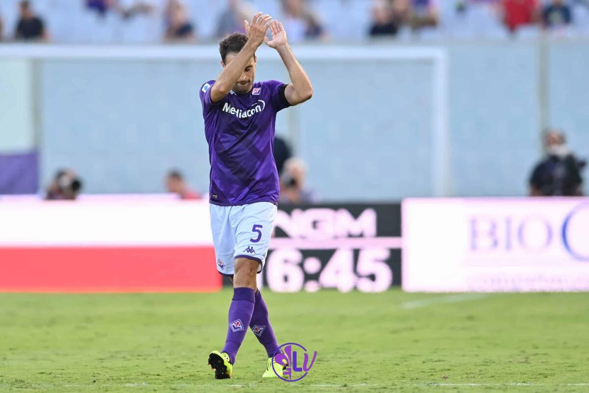 Nazione: "Bonaventura il migliore, 7 in pagella. Italiano vorrebbe clonarlo. E magari ringiovanirlo" - Esultanza Giacomo Bonaventura (ACF Fiorentina)