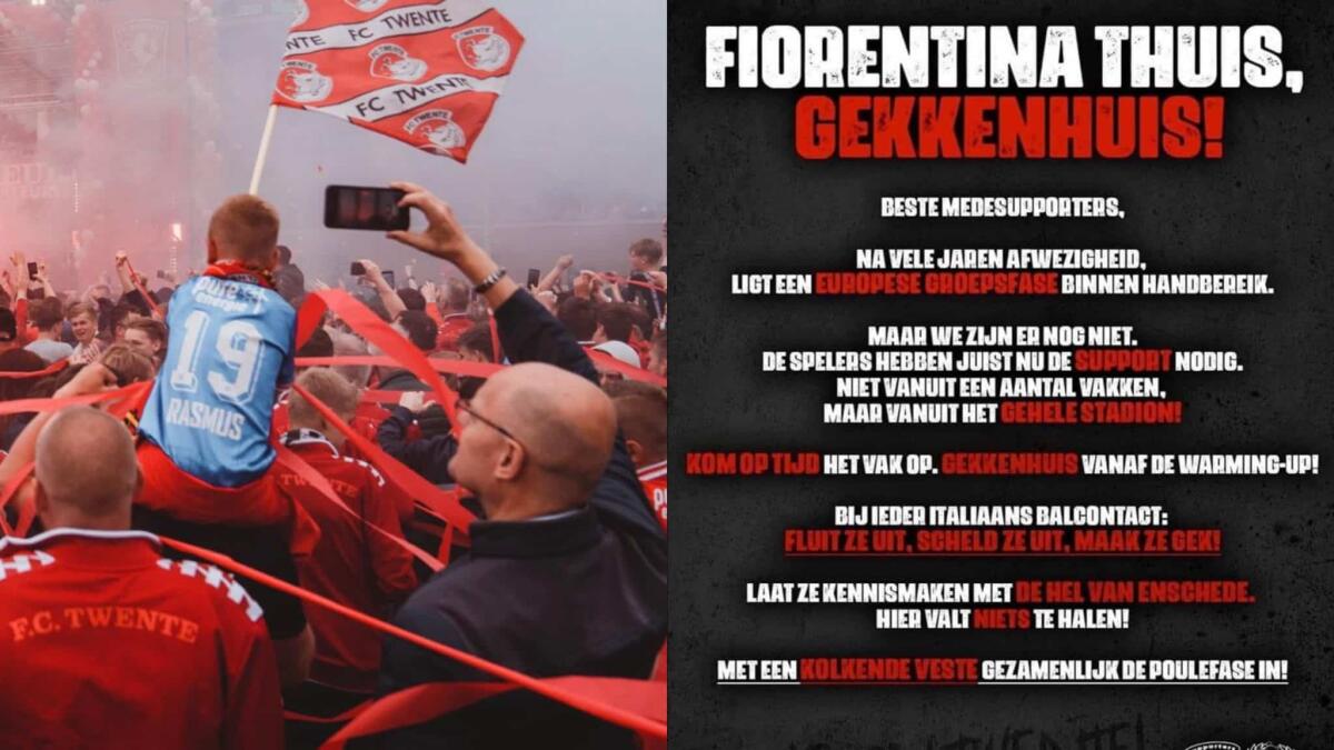 Tifosi Twente: "Mandiamo la Fiorentina al manicomio! L'Inferno è pronto, andiamo ai gironi" - 