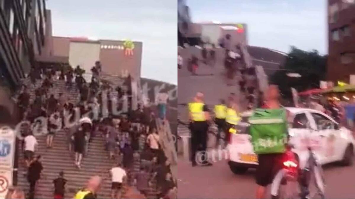 Scontri in Olanda tra i tifosi della Fiorentina e quelli del Twente, il video della violenza tra i due gruppi - 