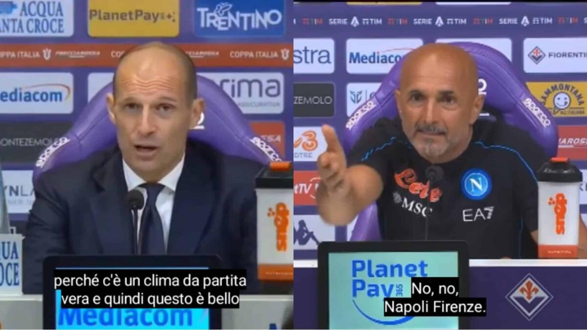 Allegri sbugiarda Spalletti: "A Firenze è bello giocare perchè i tifosi viola sono ironici e simpatici" - 