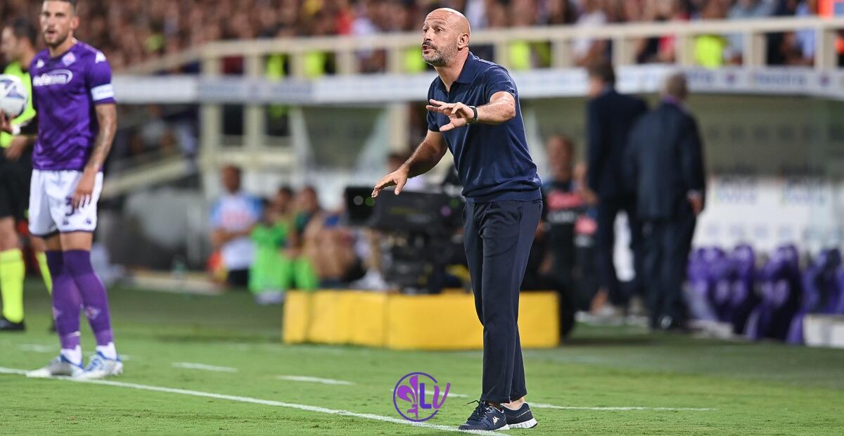 Italiano non ci sta: ''Tiriamo trenta volte in porta ma non facciamo gol, forse dobbiamo tirare il doppio'' - Firenze, stadio A.Franchi, 28.08.2022, Fiorentina-Napoli, foto Lisa Guglielmi. Copyright Labaroviola.com