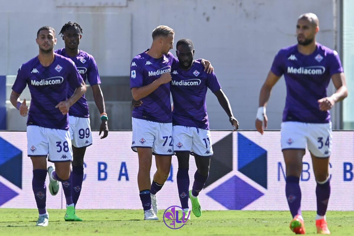 PAGELLE VIOLA, BENTORNATO NICO, QUARTA UN GIGANTE, BENE IKONÈ, MALE VENUTI - Esultanza Jonathan Ikonè (ACF Fiorentina)