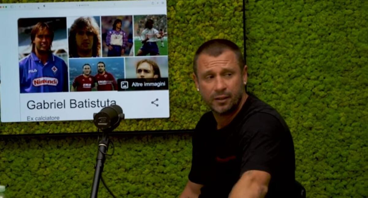 Cassano senza censura: "Batistuta mi stava sul caz**. Non pagava i caffè e non salutava i camerieri" - 