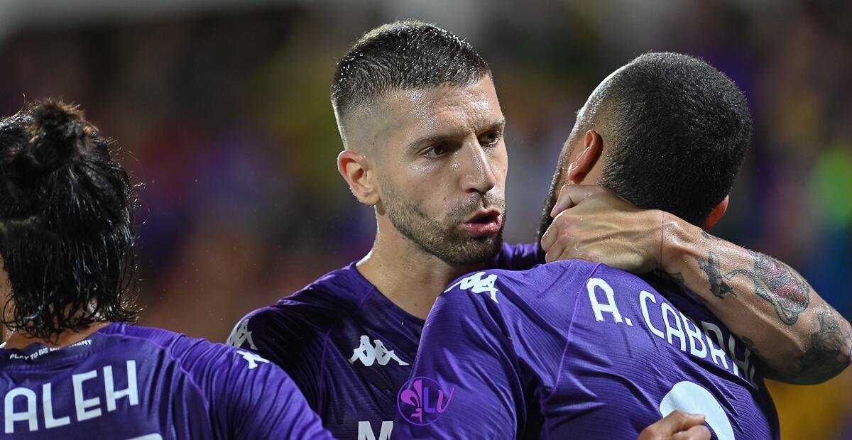 Nastasic al Maiorca, una sola presenza, titolare nella sconfitta 4-1 contro il Real. Poi sempre panchina - Firenze, stadio A.Franchi, 18.08.2022, Fiorentina-Twente, foto Lisa Guglielmi. Copyright Labaroviola.com
