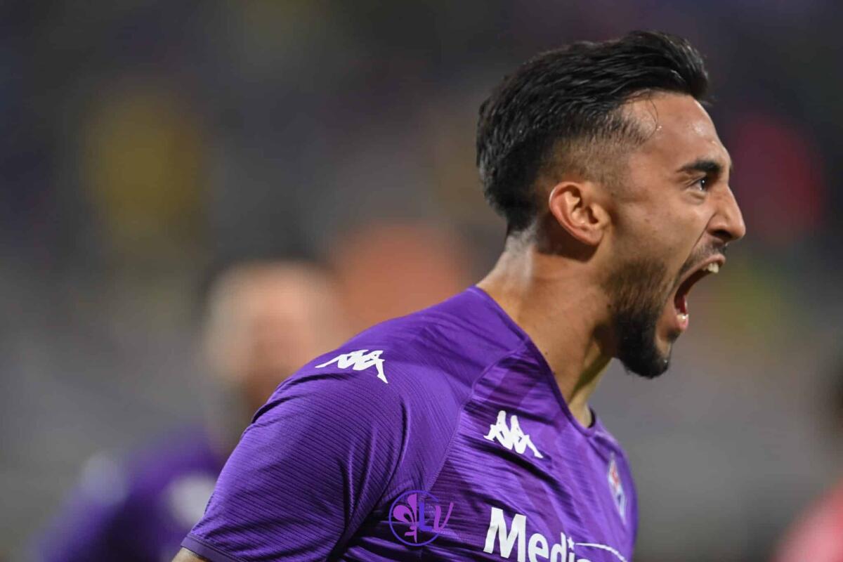 Dal CS, Nico si allena, stop per Quarta e Sottil, Ikonè non ha preso parte alla seduta pomeridiana - Esultanza Nicolas Gonzalez (ACF Fiorentina)