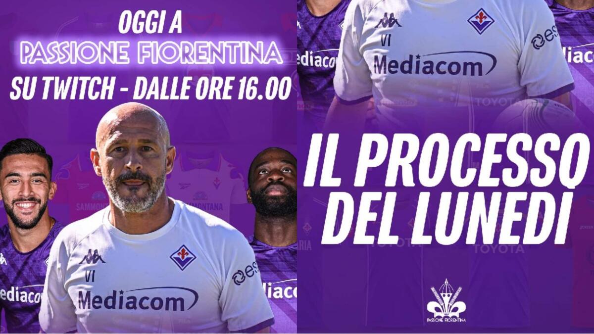 "Il processo del Lunedi Viola" dalle 16 in diretta su Passione Fiorentina l'appuntamento di ogni lunedi - 