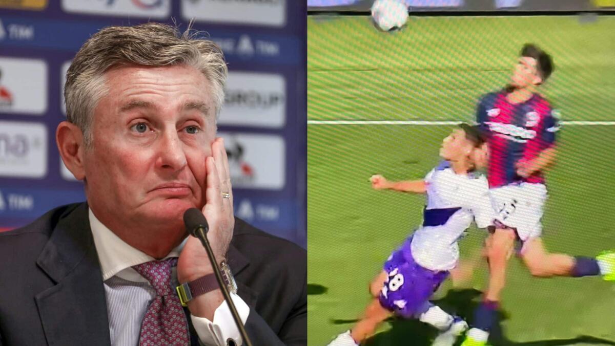 Pradè è una furia: "Siamo incazzati. Gomitata sulla nuca, più fallo di questo non esiste. Cosa fa il VAR?" - 