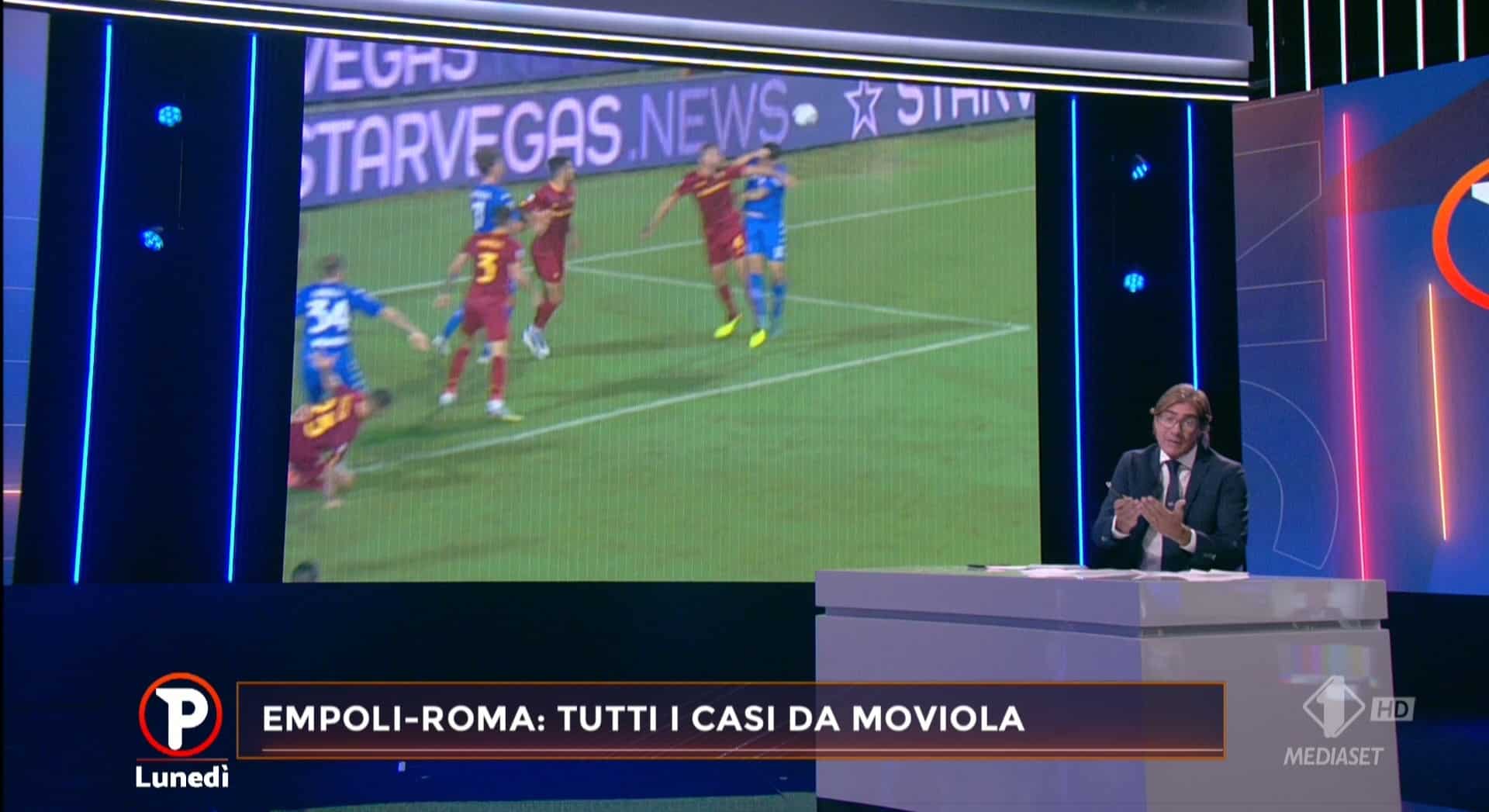 Favore arbitrale a favore della Roma, manca un rigore per l'Empoli: "Gomitata, doveva fischiare fallo"
