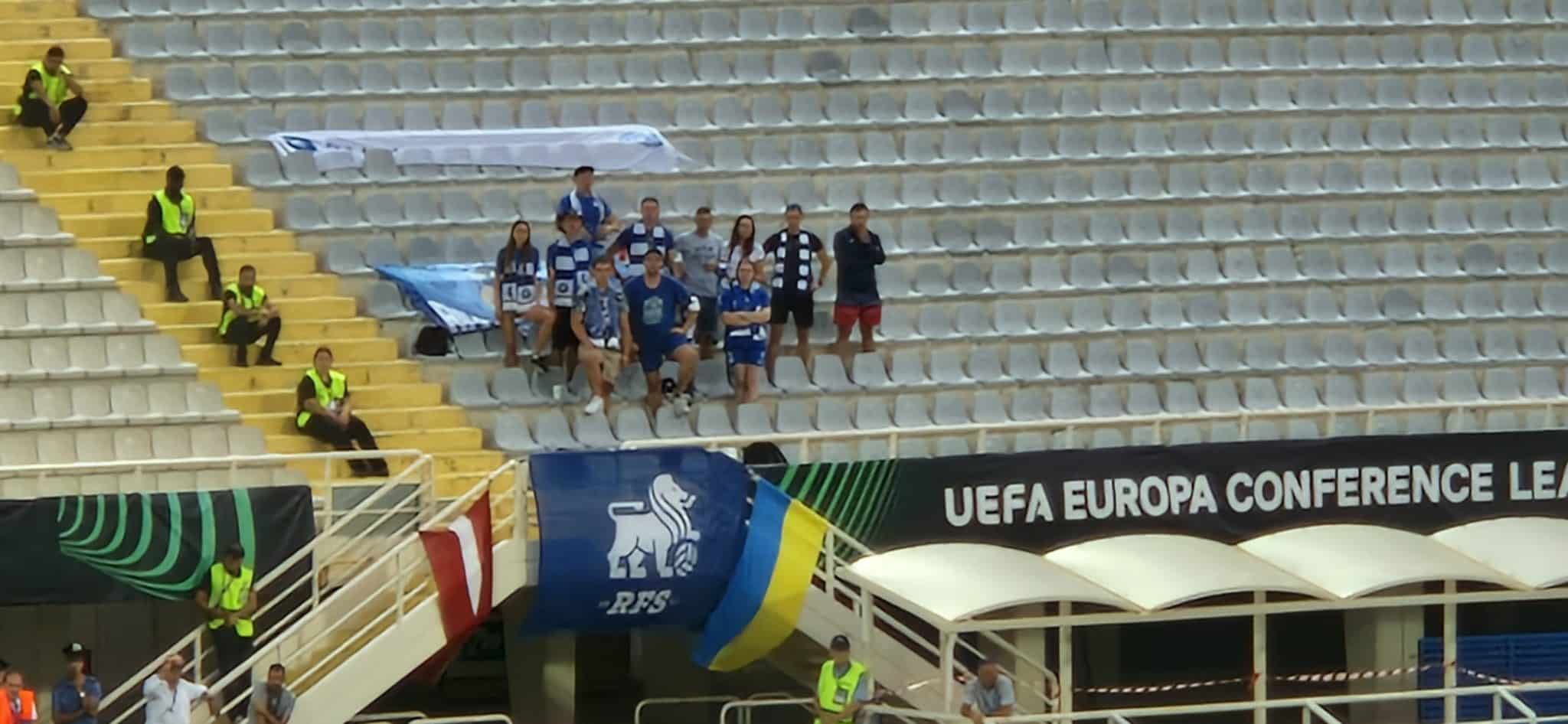Sono 11 i tifosi dell'RFS presenti al Franchi, per loro non è stato aperto il settore ospiti