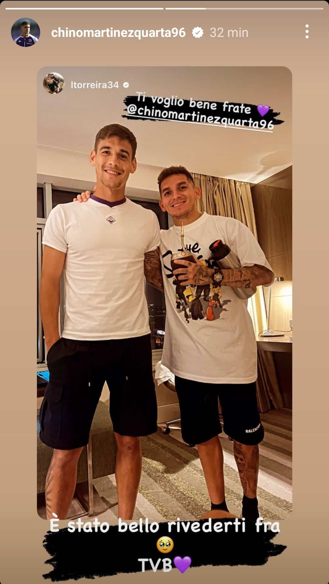Nostalgia di Fiorentina per Torreira, va nel ritiro viola a Istanbul. Quarta: "È stato bello rivederti"