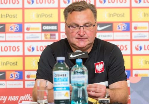 Trener Czeslaw Michniewicz before Europa Nations League match in Warsaw, Poland, on June 13, 2022. (Photo by Foto Olimpik/NurPhoto via Getty Images)