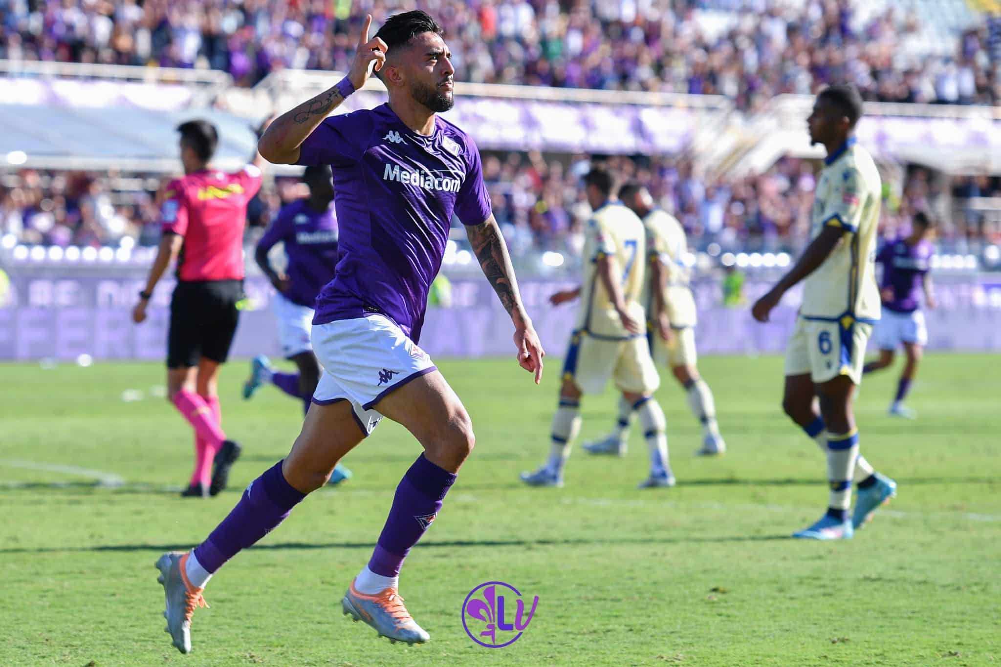 Esultanza Nicolas Gonzalez (ACF Fiorentina)