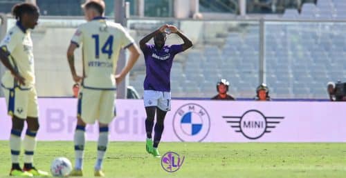 Esultanza Jonathan Ikonè (ACF Fiorentina)