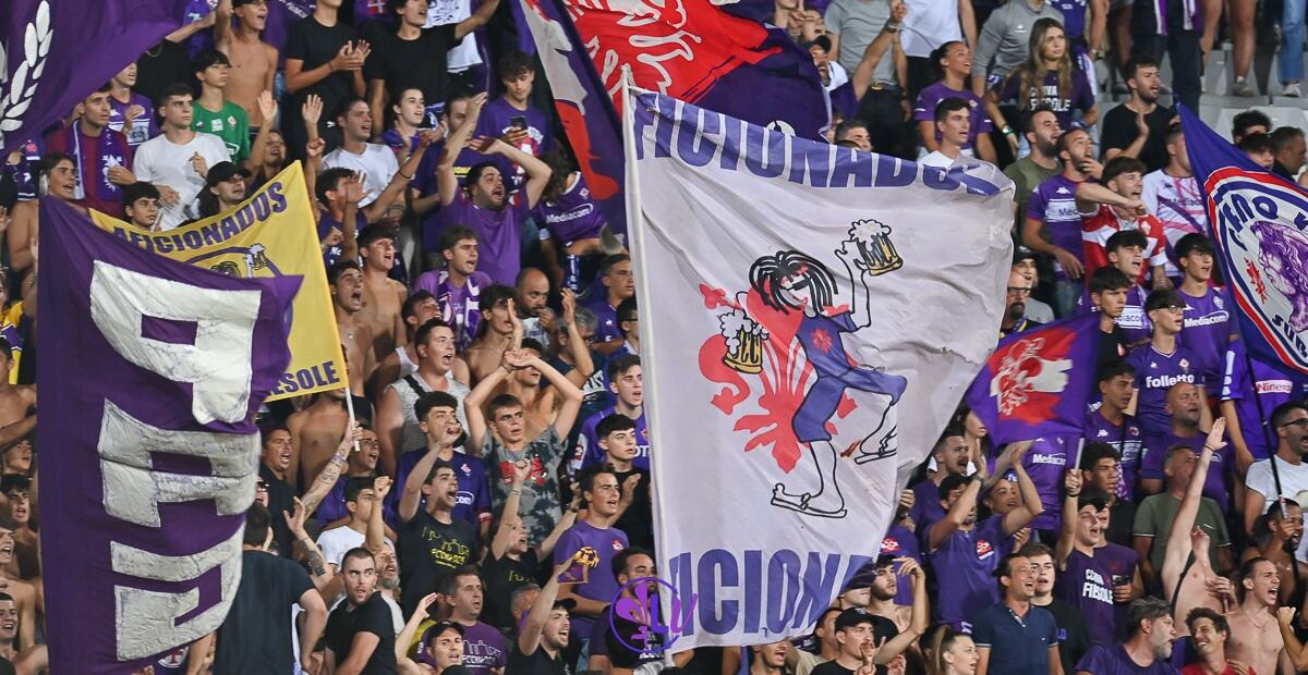 La polizia ha paura che a La Spezia possano creare scompiglio contro i tifosi della Fiorentina - Firenze, stadio A.Franchi, 28.08.2022, Fiorentina-Napoli, foto Lisa Guglielmi. Copyright Labaroviola.com