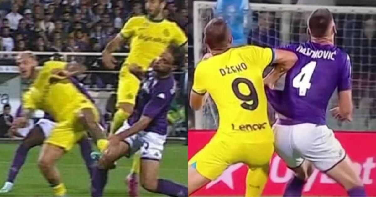 Gravi errori arbitrali contro la Fiorentina, manca rosso a Dimarco e gol finale arriva con un fallo netto - 